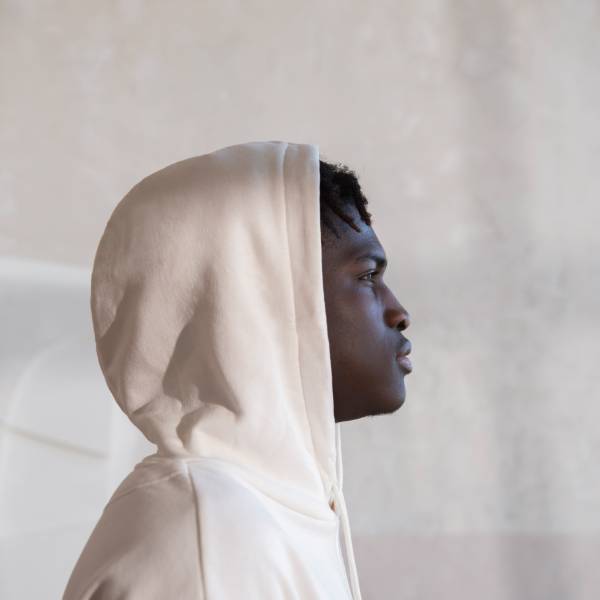 White hoodie