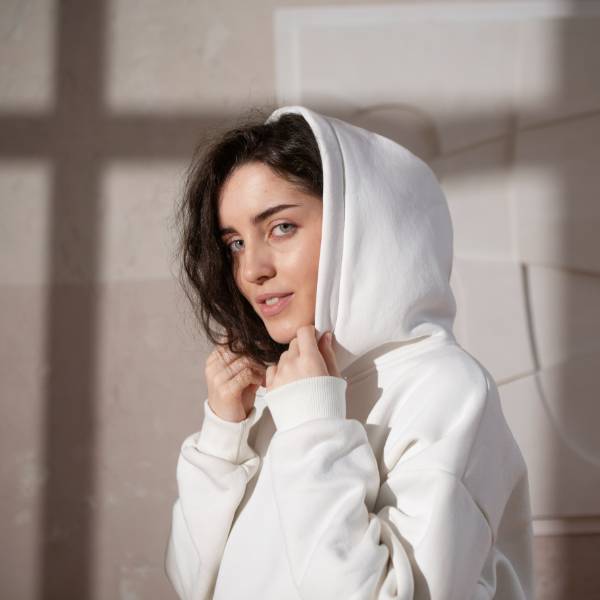 White hoodie