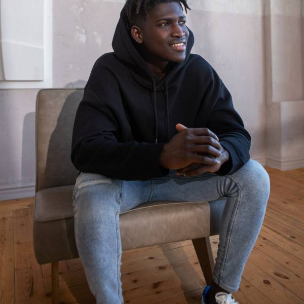 Black hoodie