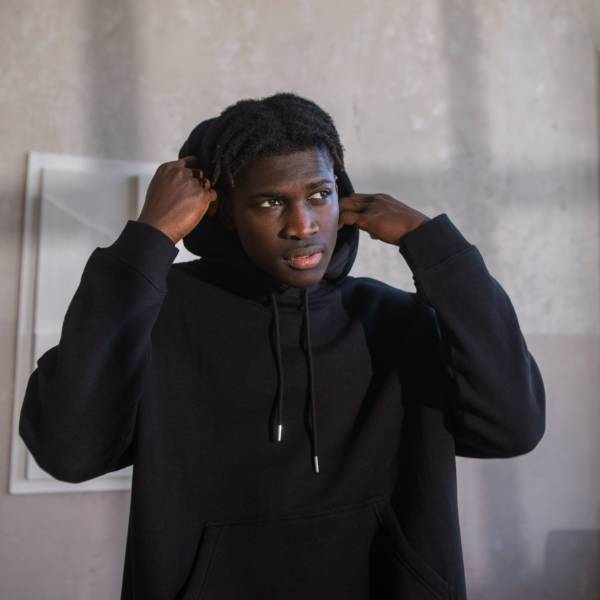 Black hoodie