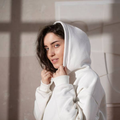 White hoodie